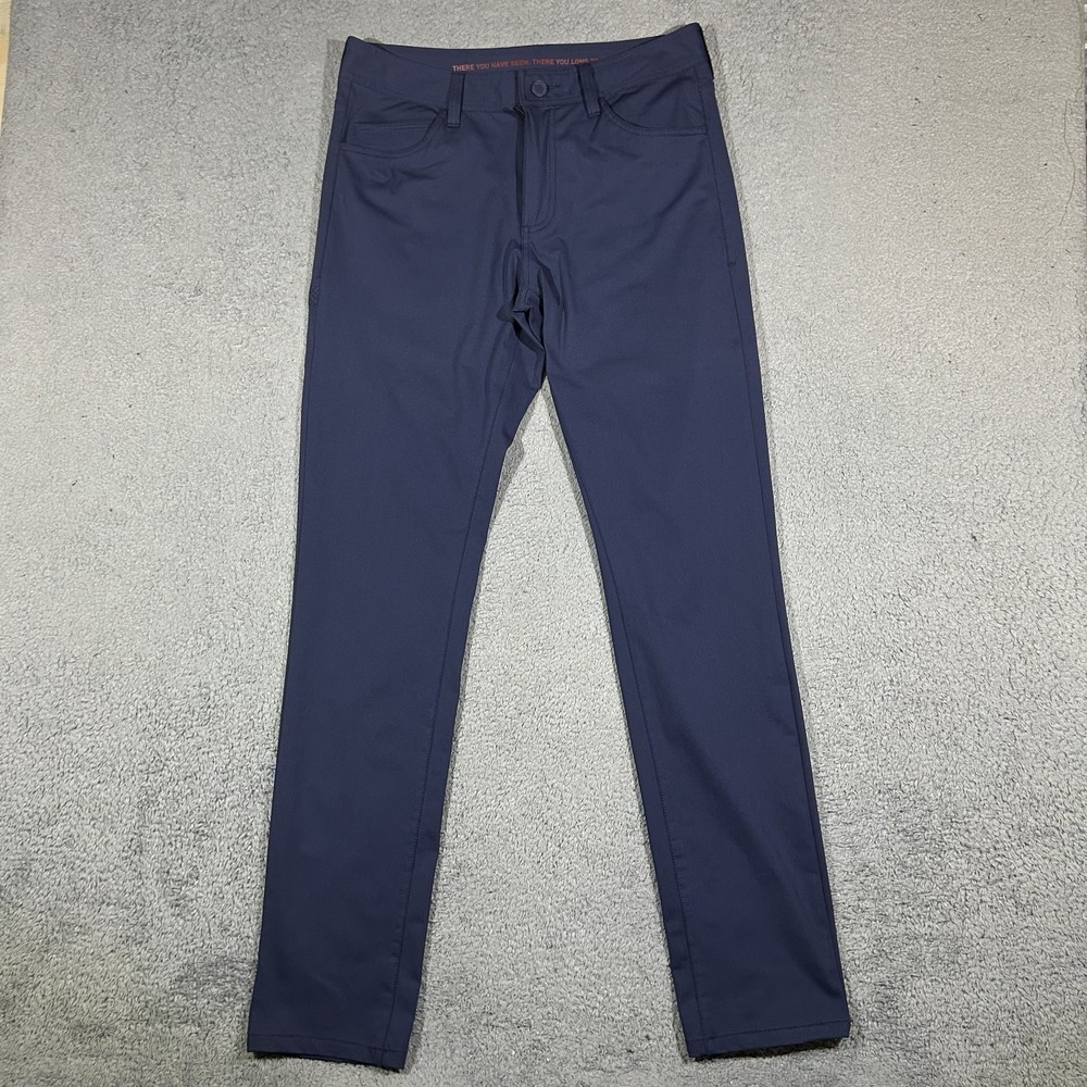 Rhone Commuter Pro Five Pocket Pants Mens 30 Navy Blue Flex-Knit #3876